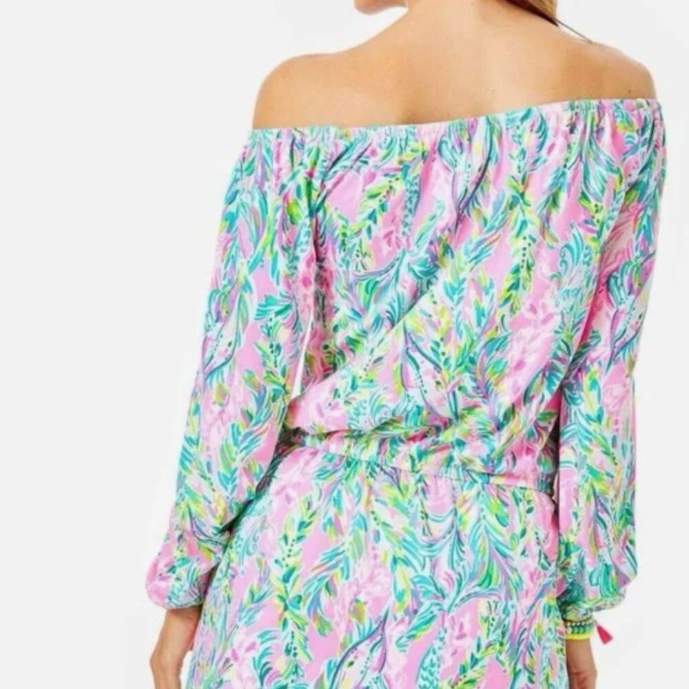 Lilly Pulitzer Lana Skort Romper Unicorn of the Sea Size L NWT